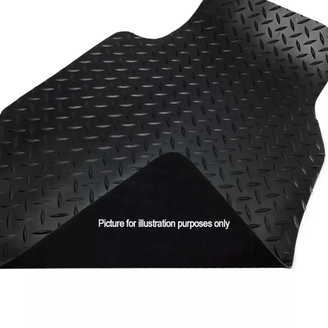 Black Floor Rubber Fully Tailored Car Mat 3mm 4pc Set FOR BMW 3 Series E90 E91 2