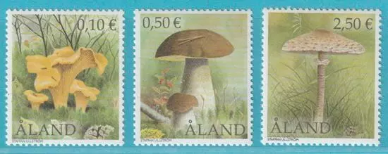 Finnland Aland 2003 ** postfrisch MiNr. 214-216 Pilze