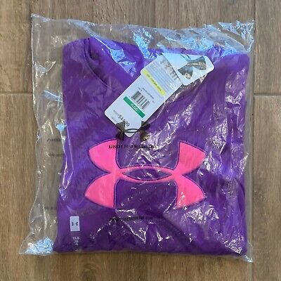 Girls UNDER ARMOUR COLD GEAR purple hoodie sweatshirt- Youth Large - NEW w tags