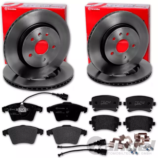 brembo BREMSSCHEIBEN + BELÄGE VORNE+HINTEN für VW T5 T6 BUS TRANSPORTER MULTIVAN