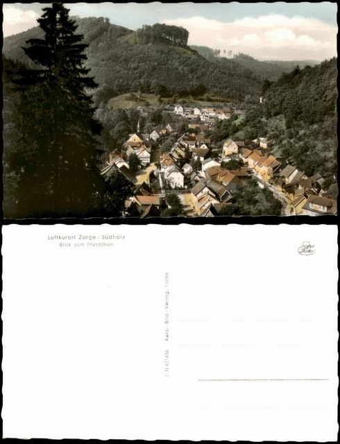 Ansichtskarte Zorge Stadtblick - Colorfoto AK 1959