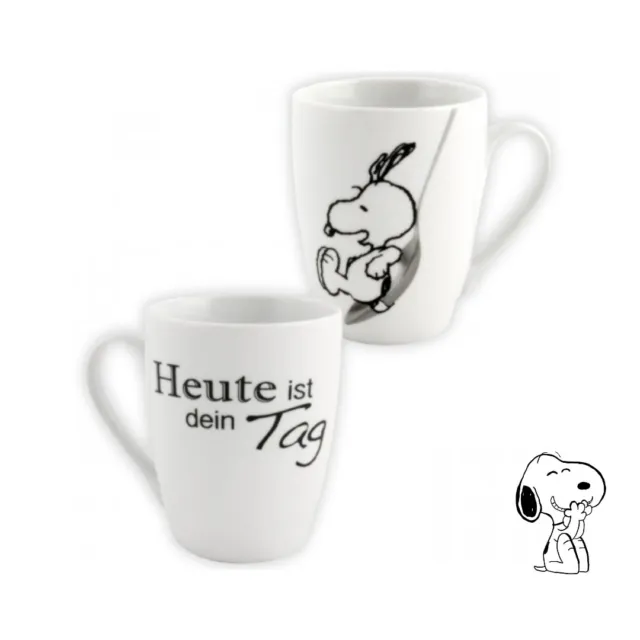 The Peanuts – Tasse Snoopy – „Heute ist dein Tag“, 280 ml, Keramik