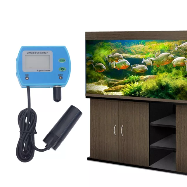 PH Messgerät Digital Wasserqualität Tester LCD EC- Messgerät Prüfer für Aquarium