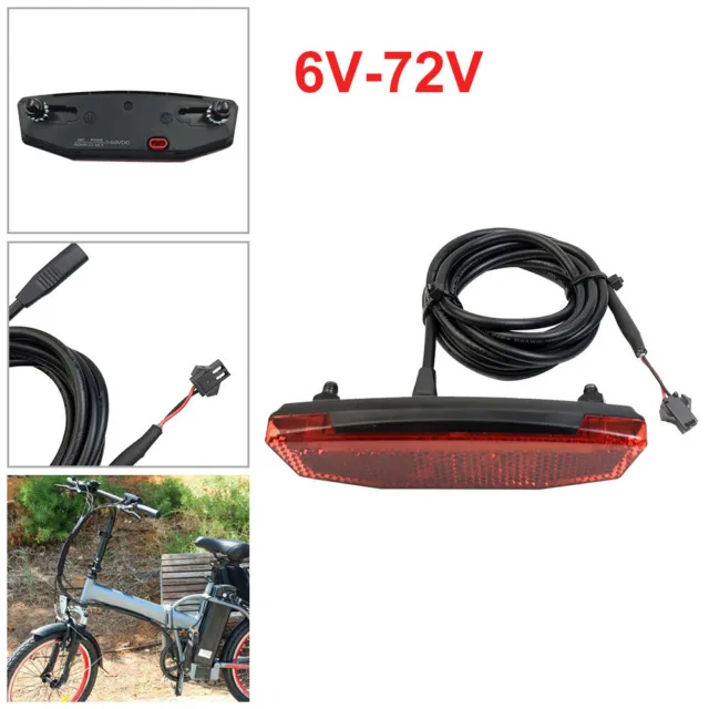 6V-72V Ebike Rear Light/Tail Light LED Safety/Warning Rear Lamp For E-scooter