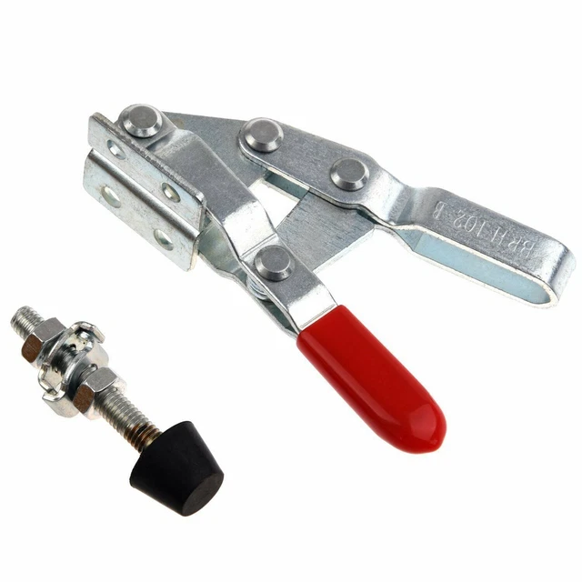 New Red 102B 100Kg 397 Lbs Holding Capacity U Shape Bar Vertical Toggle Clamp