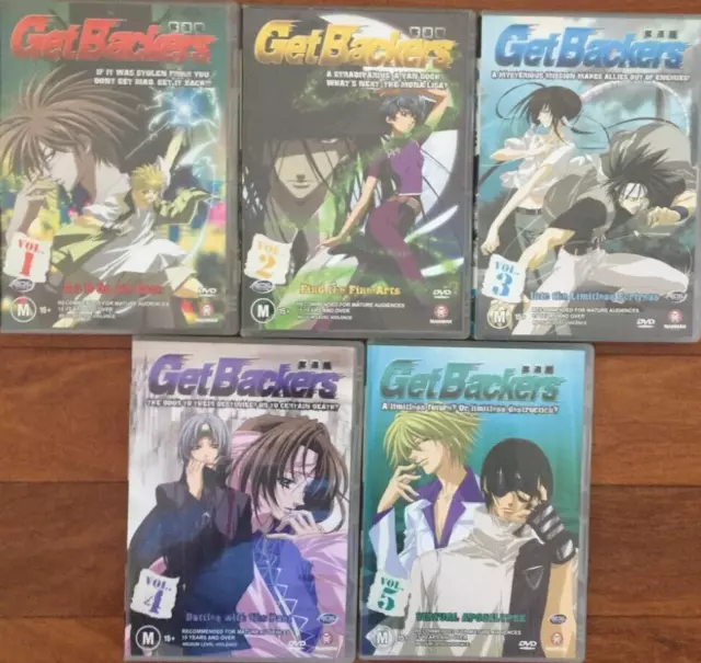 Get Backers 3-DVD Lot Anime Series Volumes 4 5 6 Eps 26-30 ADV Films  GetBackers