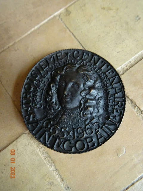 Médaille Commémorative Saint-Gobain - 3ème Centenaire 1665-1965 - Numéro 173-31/P3/A17-8 - Époque XXe Siècle