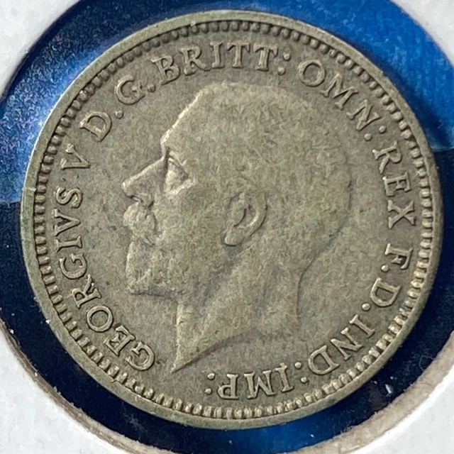 1931 Great Britain 3 Pence, George V, KM# 831, SILVER ASW: 0.0227oz (70068)