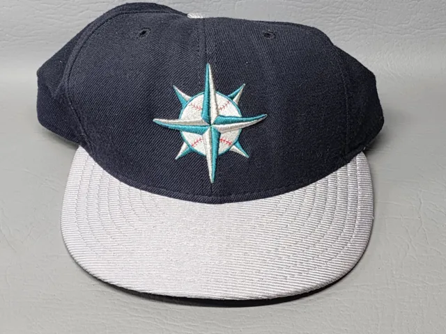 VTG Seattle Mariners New Era 59Fifty Diamond Collection 7 1/2 Hat Cap Authentic