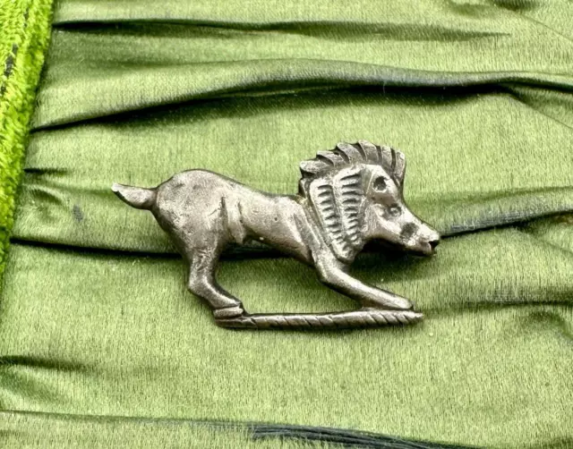 Ancient Roman Silver Boar Fibula Brooch 1st-2nd century AD 2