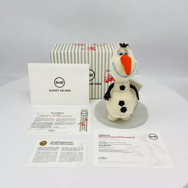 Steiff Ornament Disney Frozen Olaf Schneemann 355141 limitiert 2013 16 cm