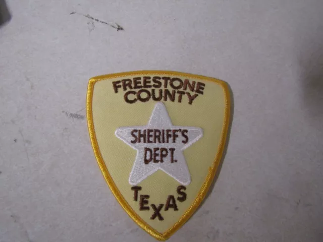 Patch Law Enforcement Older Sheriff Dept Texas County Of Freestone