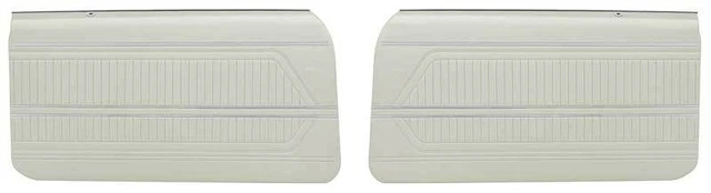 1969 Firebird; Interior Door Panels; Standard Interior; Pre-Assembled; Parchment