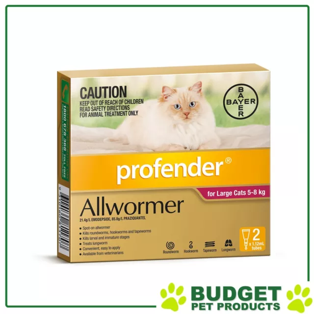 Profender For Cats All Wormer Pink 5-8kg