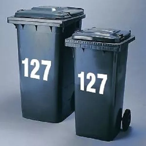 Large Number Stickers 10 Pack for WHEELIE BIN HOUSE NUMBERS SELF ADHESIVE 