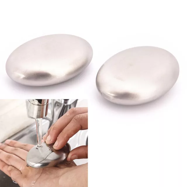 Stainless Steel Soap Kitchen Bar Eliminating Odor Smell Odour Remover-JYUI*jy