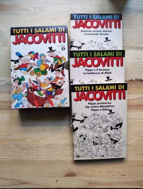 Tutti  i salami dì Jacovitti - Oscar 1993 prima edizione 3 volumi in cofanetto