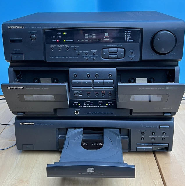 PIONEER CD DOUBLE Cassette Deck Amplifier XD-J110 Stereo Hifi System £ ...