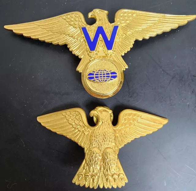Vintage Wackenhut Security Hat Badges Lot Of 2    -D1
