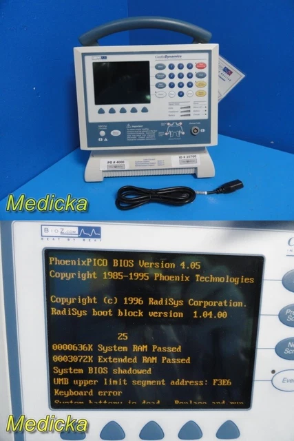 Cardiodynamics BZ-4010-101D BioZ Hemodynamic Monitor *For Parts/Repairs* ~ 25760