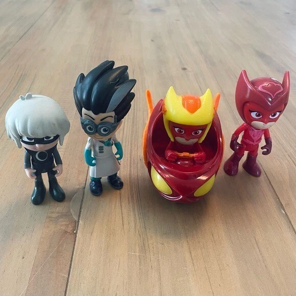 PJ MASKS FIGURES Owlette Luna Girl Romeo Toys Plastic Play Toddler