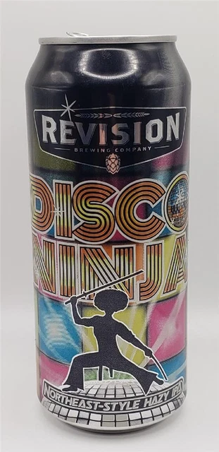 Craft Beer Can Revision Brewing Company Disco Ninja Northeast Hazy IPA Ale Ball