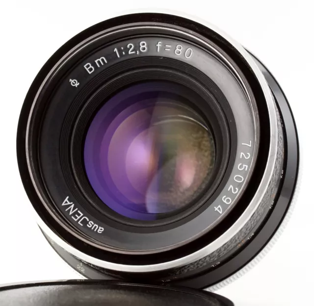CARL ZEISS JENA Objektiv BIOMETAR BM 2.8/80 Export Pentacon Six P6 80mm F/2.8