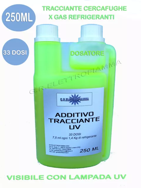 TRACCIANTE 250ml CONDIZIONATORE CLIMATIZZATORE GAS R134A R410A R407C R22 R404