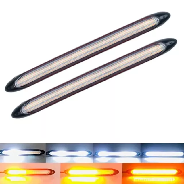 LED Car Light Strip DRL Daytime Running Light Turn Front FOG Lamp Driving 12V