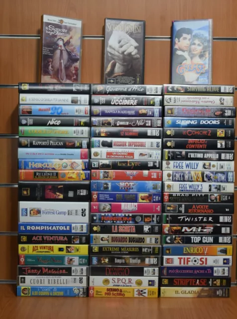 VHS Stock Lotto di Film Movie/Musica/Cartoni da Collezione Originali
