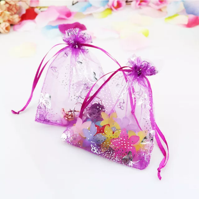 100 Organza Bags Drawstring Bags for Candy Jewelry Gift