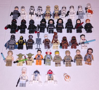 huge lot of lego minifigures