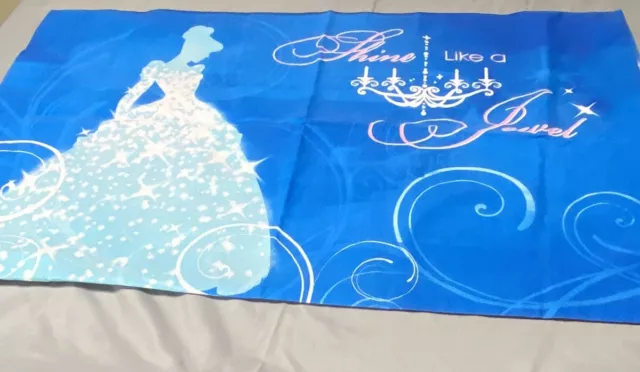 Disney Standard Pillowcase~Shine Like A Jewel~ Double Sided~Rare~Princess