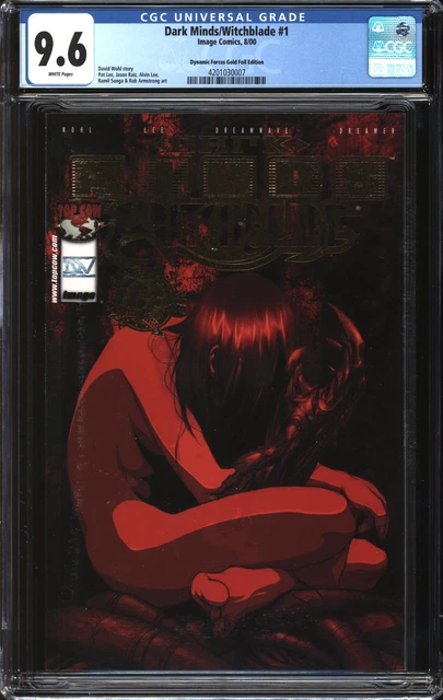 Dark Minds/Witchblade (2000) #1 Dynamic Forces Gold Foil Edition CGC 9.6 NM+