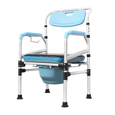 Silla de inodoro médica silla de noche silla de baño silla de ducha con reposabrazos respaldo*-