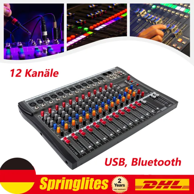 Mezclador de audio de 120 canales consola amplificador mezclador de estudio en vivo Bluetooth USB