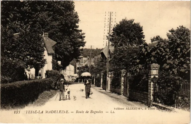 CPA TESSÉ-la-MADELEINE - Route de BAGNOLES (356289)