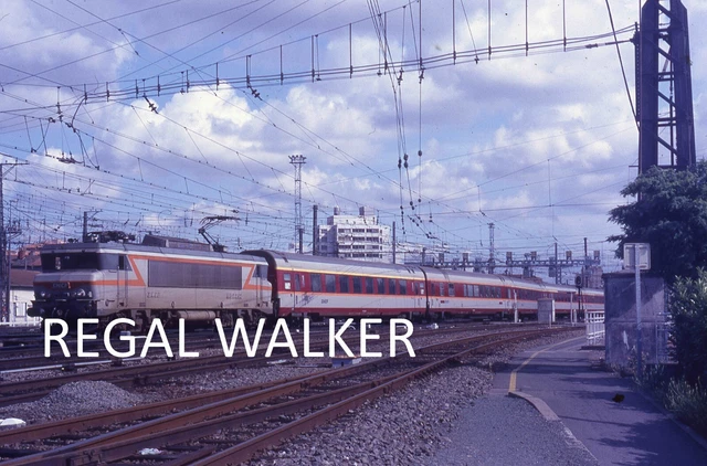 Original 35Mm Sncf French Railway Slide Loco - Bb 7257 Toulouse 1991