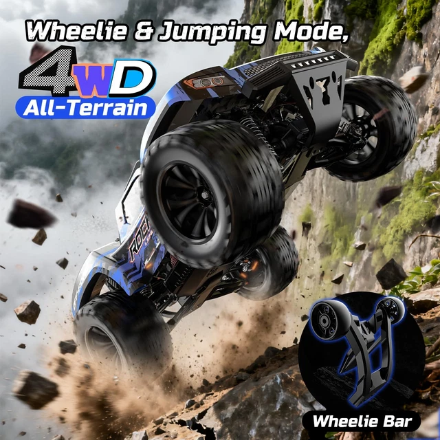 DEERC 9006E 1:12 Remote Control Car 45KMH 4WD Off Road LED 2 Battery £ ...