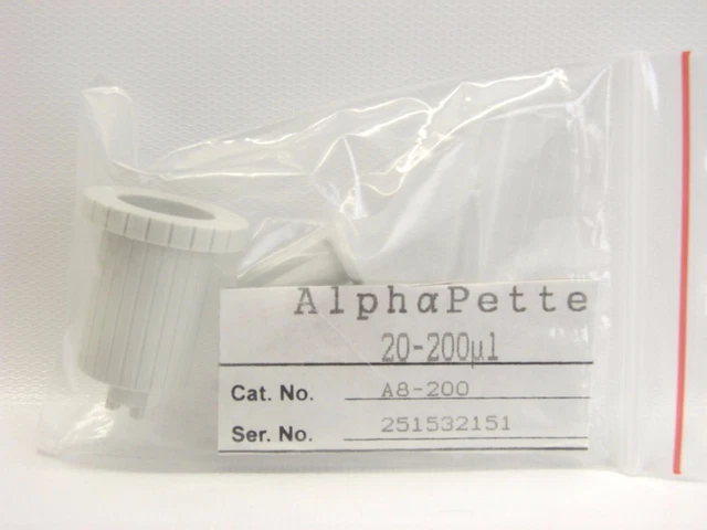 Alphapette A8-200  20-200µL Pipette Replacement Parts (B440)