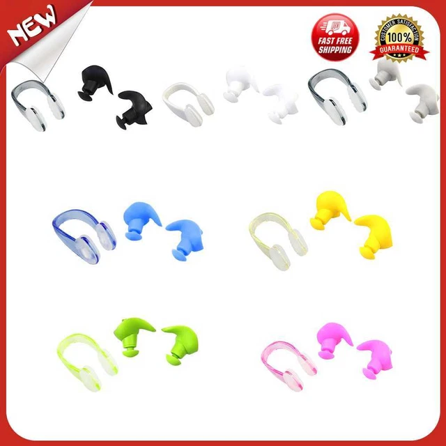 es Soft Silicone Swimming Earplugs Nose Clip Comfortable Diving Surfing Nose Cli