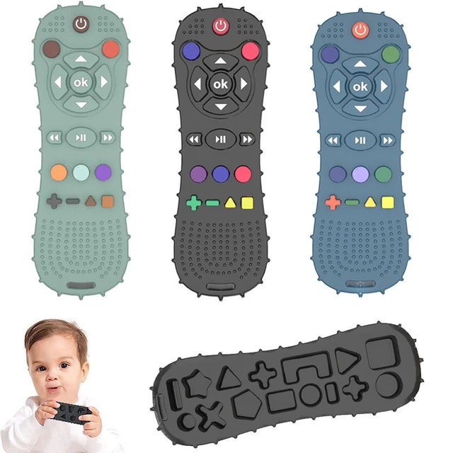 Toy Chew Toys Silicone Remote Control Shape Baby Teething Toy Baby Teether