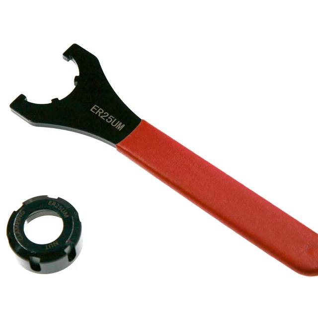 ER25UM Type Clamping Nut And Wrench For CNC Milling Collet Chuck Holder Lathe