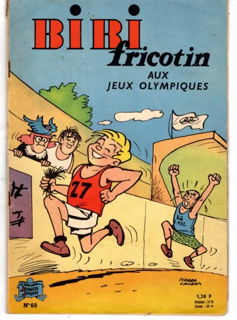 Bibi Fricotin 68 Aux Jeux Olympiques Edition 1964 Rare Couverture Mate Tbe