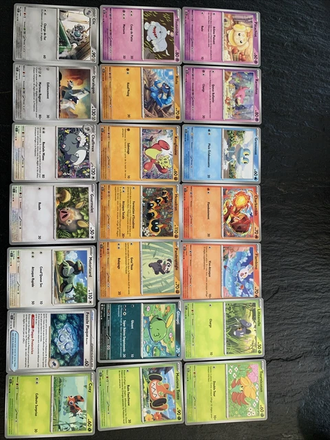 LOT DE 42 carte pokemon dont 1 Reverse Et 4 Rare Holo Ev7 Couronne ...