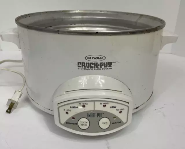 Rival Crock Pot Smart Pot 6Qt Slow Cooker 5865 Tested Works MACHINE ONLY NO  CROC