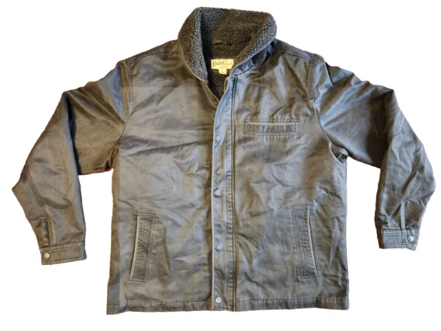 Orton Brothers Vermont Barn Chore Coat Mens Denim Jacket XL Full Zip Snap Button