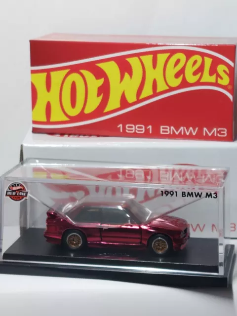 Hot wheels 1/64 🇨🇵 RLC 1991 BMW M3 Rouge  Édition Limitée De 2023 Real Riders