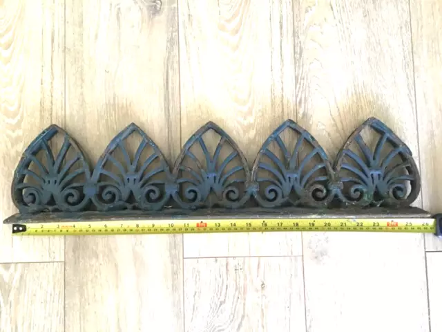 Antique wrought iron ornate metal work / gate topper / art, very heavy