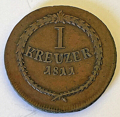 Allemagne - Deutsche Lander - Baden - 1 Kreuser 1811 - Durlach. Karl Friedrich